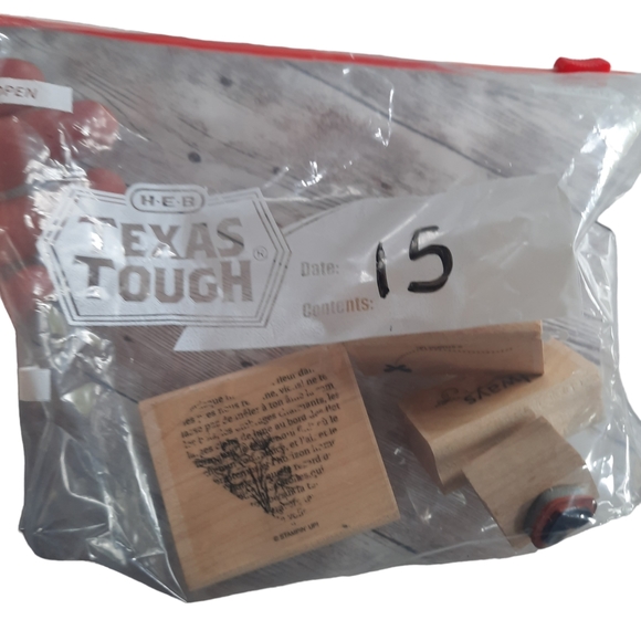 Stampin 'Up Retired 5 Piece Wood Mounted Stamps - Picture 8 of 8